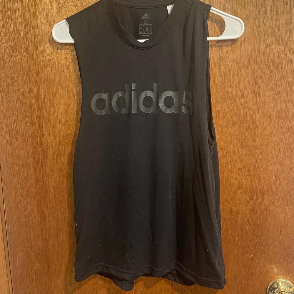 Adidas Black Logo Tank Top